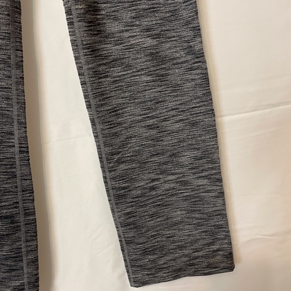 Space Dye Gray Athletic Yoga Pants with Black Trim - Picture 4 of 10